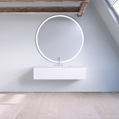 SQ2 120 cabinet with centred basin image