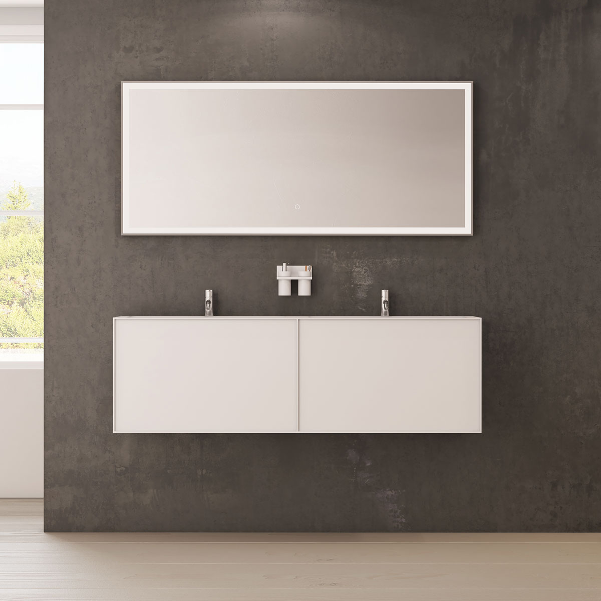 Nexø 160 kabinet med dobbelt vask image