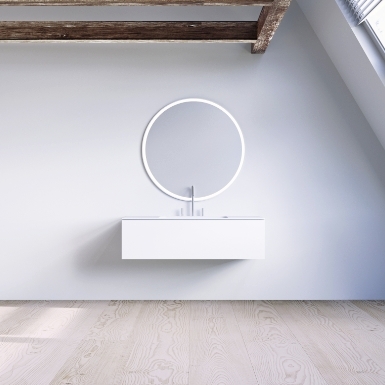 SQ2 100 cabinet with centred basin image
