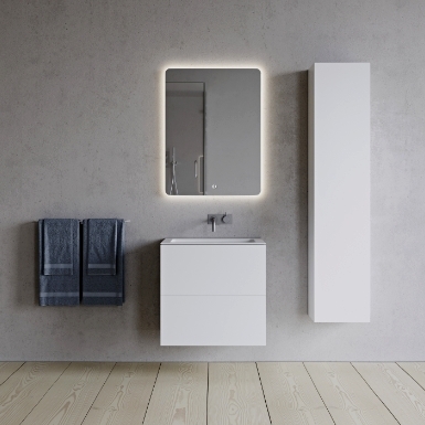 SQ2 60 double cabinet with centred basin image